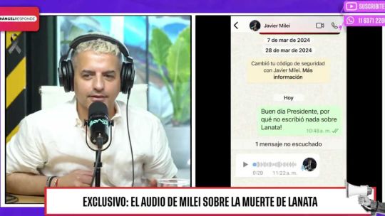 Consultaron a Javier Milei por la muerte de Jorge Lanata, pero fue Yuyito González quien contestó