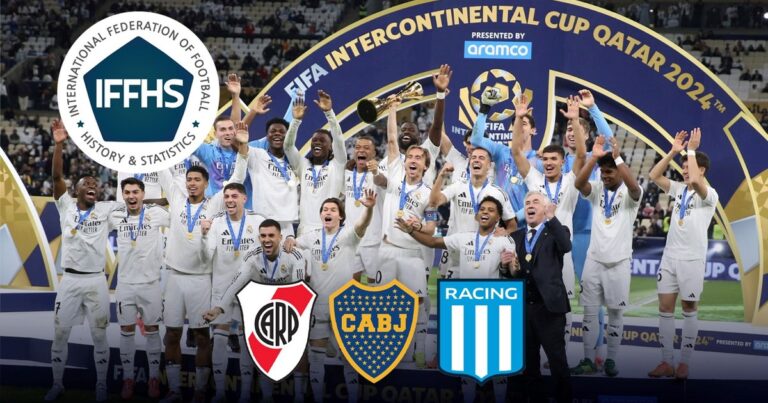Cómo están River, Boca y Racing en el ranking mundial de clubes de la IFFHS?