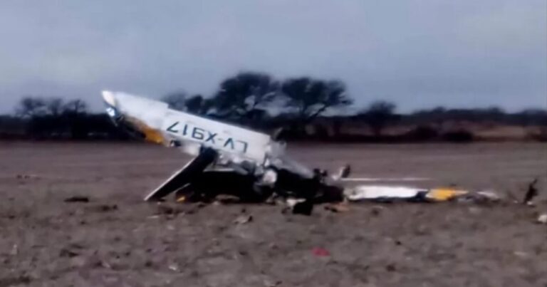 El intendente de un pueblo de Córdoba se mató al caer con su avioneta en un campo de San Luis
