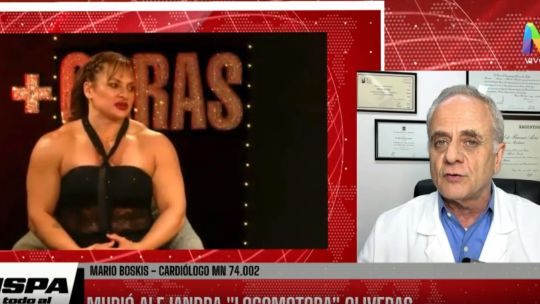 Exclusivo de ‘ISPA’: el cardiólogo Mario Boskis explicó, basado en el parte médico, que Alejandra ‘Locomotora’ Oliveras tuvo «muerte súbita»