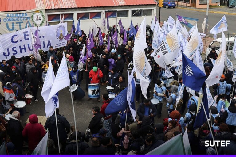 SUTEF se movilizó contra la reforma laboral