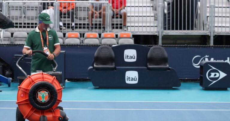 El Masters 1000 de Miami, frenado por la lluvia: se suspendió toda la jornada