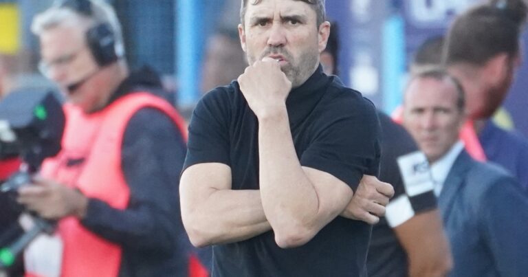 Coudet, el «partido malísimo» y «pastoso» y qué dijo sobre la línea de cinco