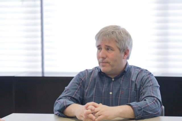 Jorge Canals, Jefe de Gabinete de la provincia de Tierra del Fuego, durante una declaración.